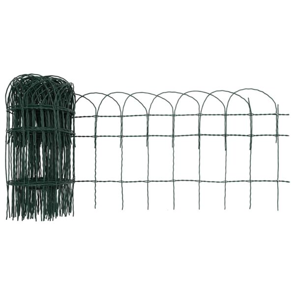 vidaXL Garden Border Fence Powder-coated Iron 10x0.4 m - Image 4