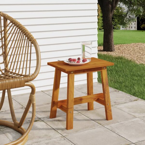 vidaXL Stool 45x29x45 cm Rectangular Solid Wood Acacia - Image 1