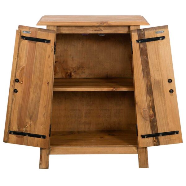 vidaXL Bathroom Side Cabinet Solid Pinewood 59x32x80 cm - Image 5