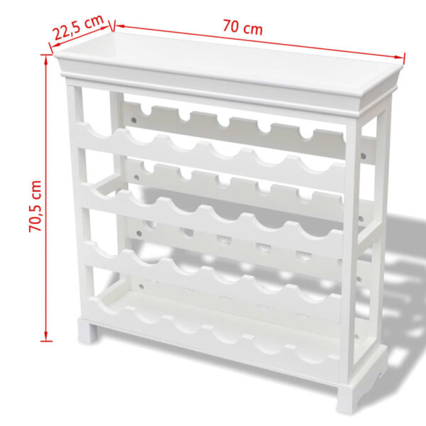 vidaXL Wine Cabinet "Abreu" White - Image 8