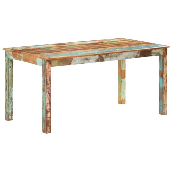 vidaXL Dining Table Solid Reclaimed Wood 160x80x76 cm - Image 8