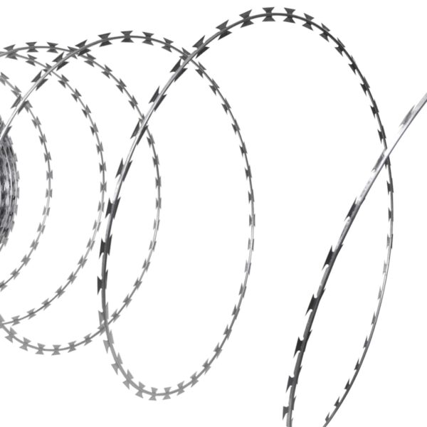 vidaXL Razor Wires Helical Wire Rolls 2 pcs Galvanised Steel 100 m - Image 3