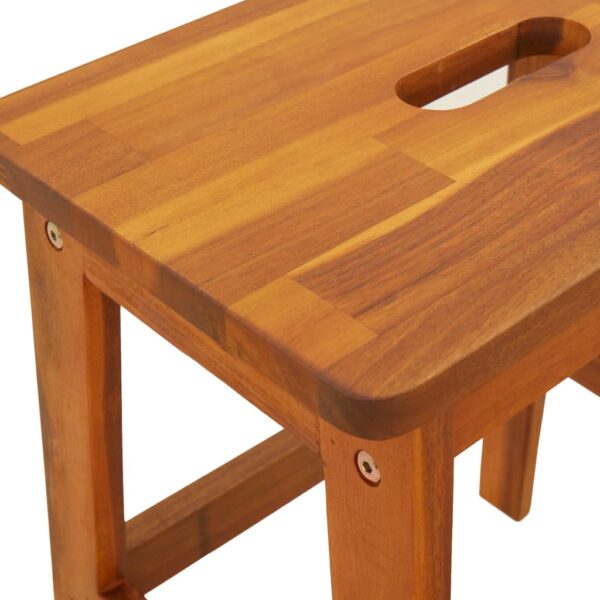 vidaXL 2 Step Stool 40x38x50 cm Solid Wood Acacia - Image 7