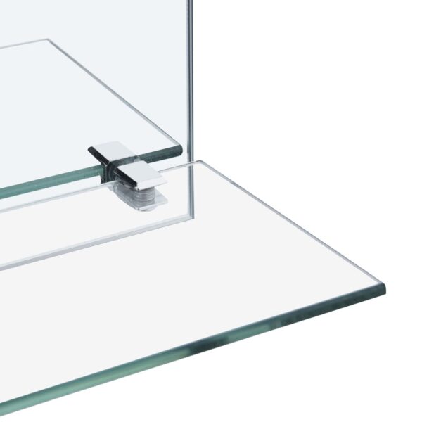vidaXL Wall Mirror with Shelf 40x60 cm Tempered Glass - Image 4