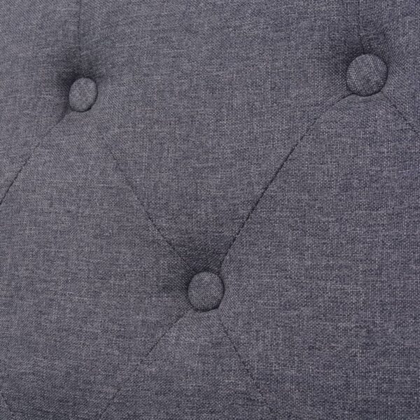 vidaXL Armchair Grey Fabric - Image 6