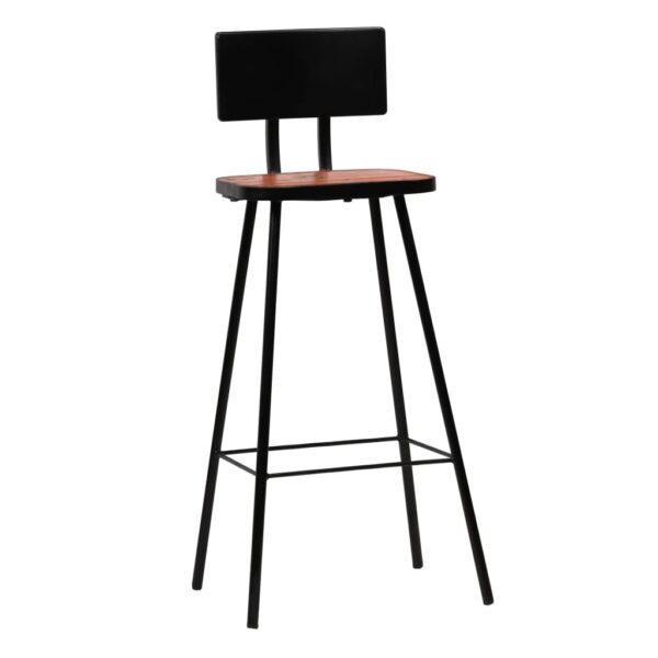 vidaXL Bar Chairs 4 pcs Solid Reclaimed Wood - Image 11