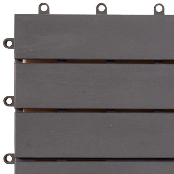 vidaXL Decking Tiles 30 pcs Grey Wash 30x30 cm Solid Acacia Wood - Image 7