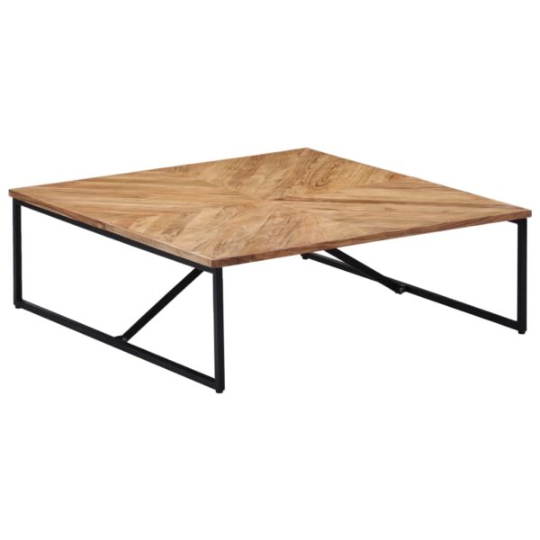 vidaXL Coffee Table 110x110x36 cm Solid Acacia Wood - Image 10