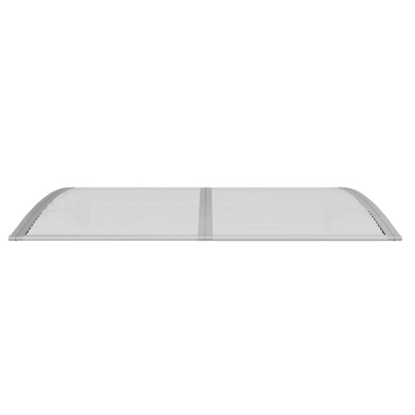 vidaXL Door Canopy Grey 150x100 cm Polycarbonate - Image 4