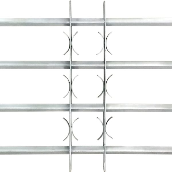 vidaXL Adjustable Security Grille for Windows with 4 Crossbars 500-650 mm - Image 3