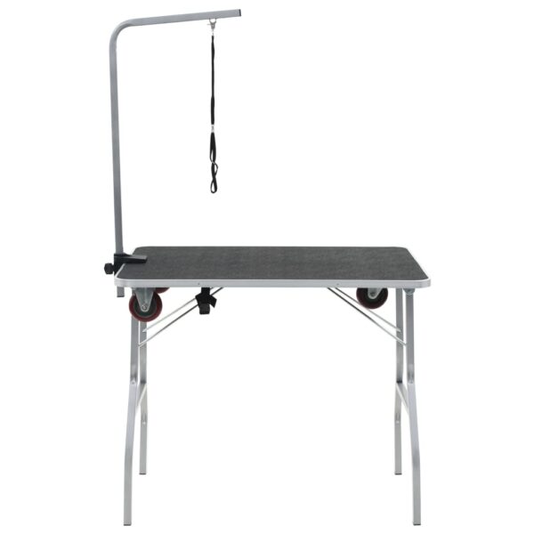 Portable Dog Grooming Table with Castors - Image 3