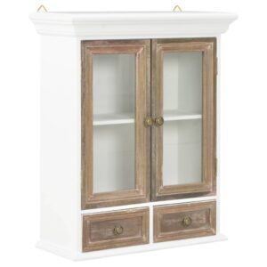 vidaXL Wall Cabinet White 49x22x59 cm Engineered Wood