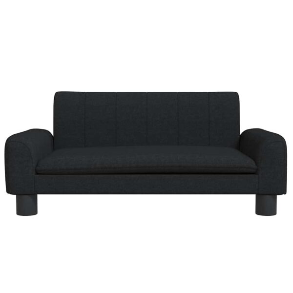 vidaXL Dog Bed Black 70x45x30 cm Fabric - Image 3