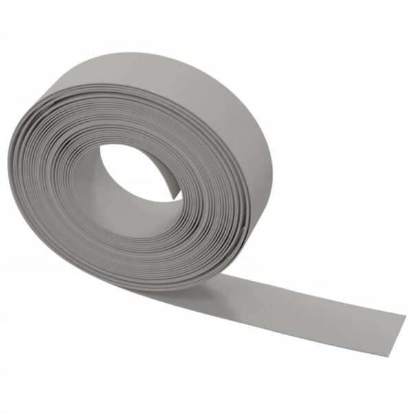 vidaXL Garden Edging Grey 10 m 15 cm Polyethylene - Image 4