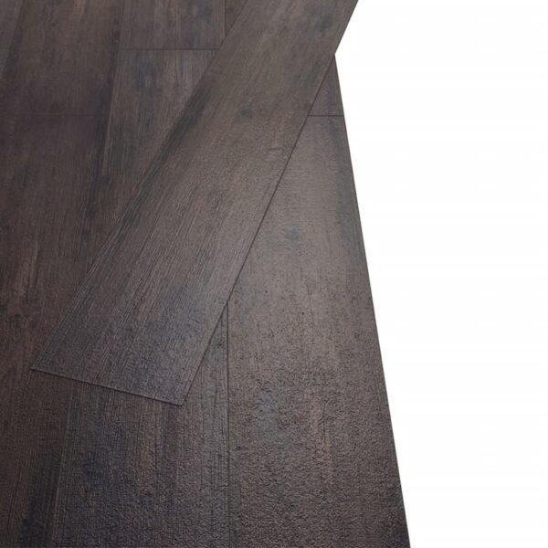 vidaXL Non Self-adhesive PVC Flooring Planks 5.26 m² 2 mm Oak Dark Grey - Image 3