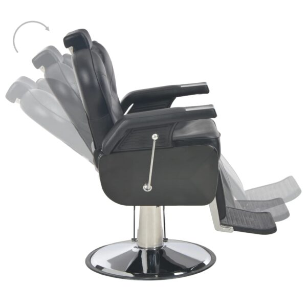 vidaXL Barber Chair Black 72x68x98 cm Faux Leather - Image 6