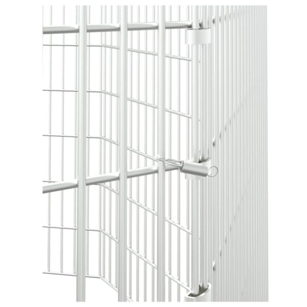 vidaXL Free Range Animal Enclosure 8-Panel 54x80 cm Galvanised Iron - Image 6