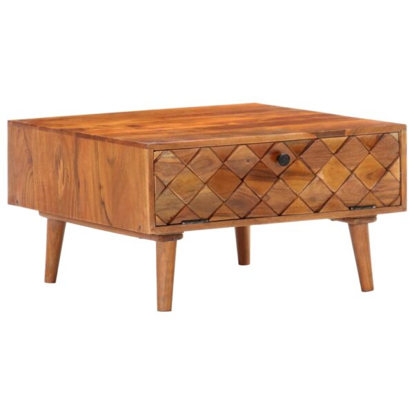 vidaXL Coffee Table 68x68x38 cm Solid Acacia Wood - Image 11