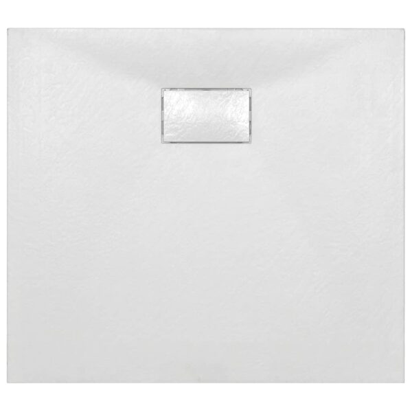 vidaXL Shower Base Tray SMC White 90x80 cm - Image 4