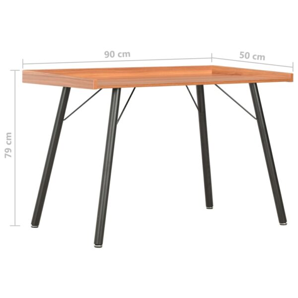 vidaXL Desk Brown 90x50x79 cm - Image 7