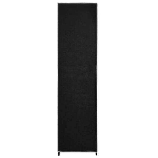 vidaXL Wardrobe with 4 Compartments Black 175x45x170 cm - Image 7