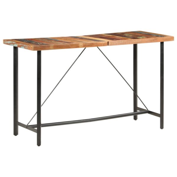 vidaXL Bar Table 180x70x107 cm Solid Reclaimed Wood - Image 11
