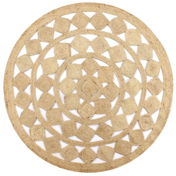 vidaXL Handmade Rug Braided Jute 90 cm - Image 1