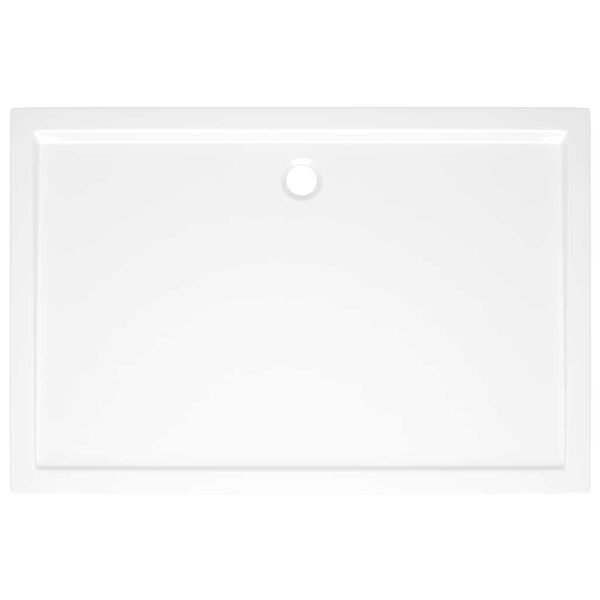 vidaXL Rectangular ABS Shower Base Tray White 80x120 cm - Image 5