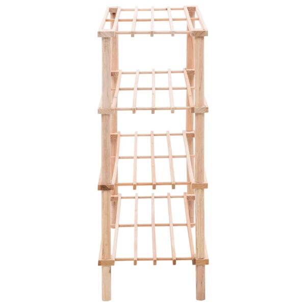 vidaXL 4-Tier Shoe Rack Solid Fir Wood - Image 3