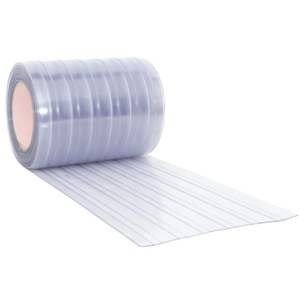 vidaXL Door Curtain Transparent 300 mmx2.6 mm 25 m PVC - Image 4