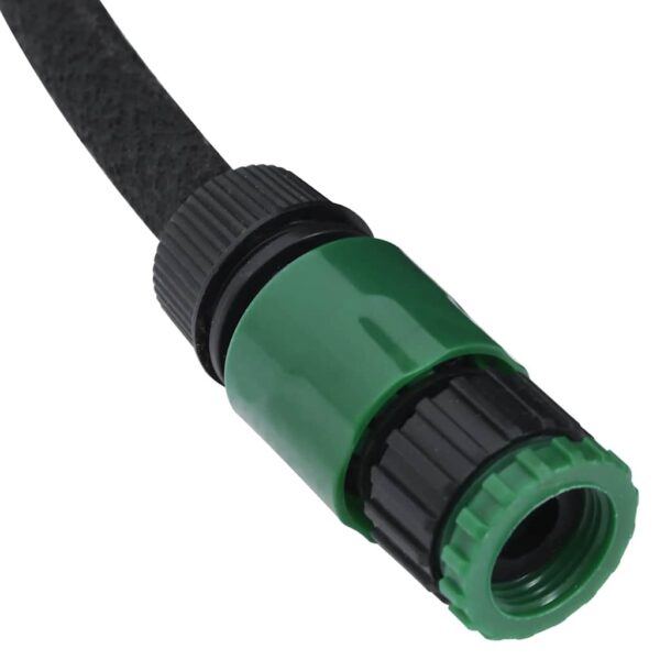 vidaXL Garden Soaker Hose Black 0.6" 50 m Rubber - Image 4