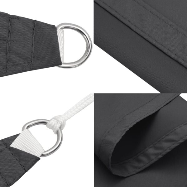 vidaXL Sunshade Sail Oxford Fabric Rectangular 3x4 m Anthracite - Image 7