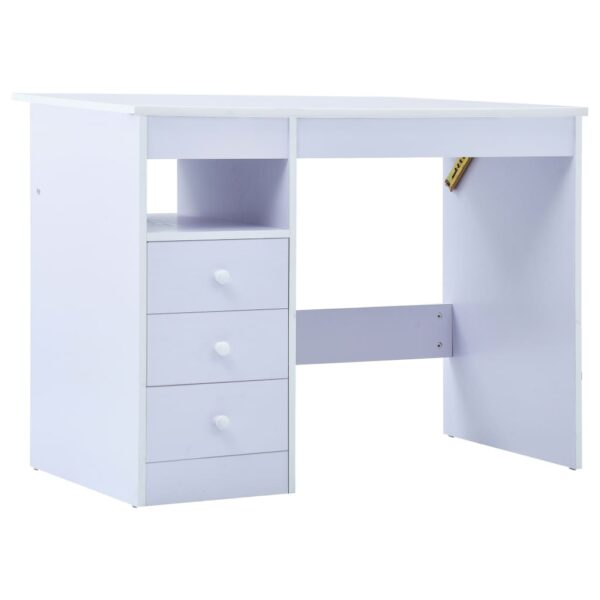 vidaXL Children Drawing Study Desk Tiltable White - Image 3
