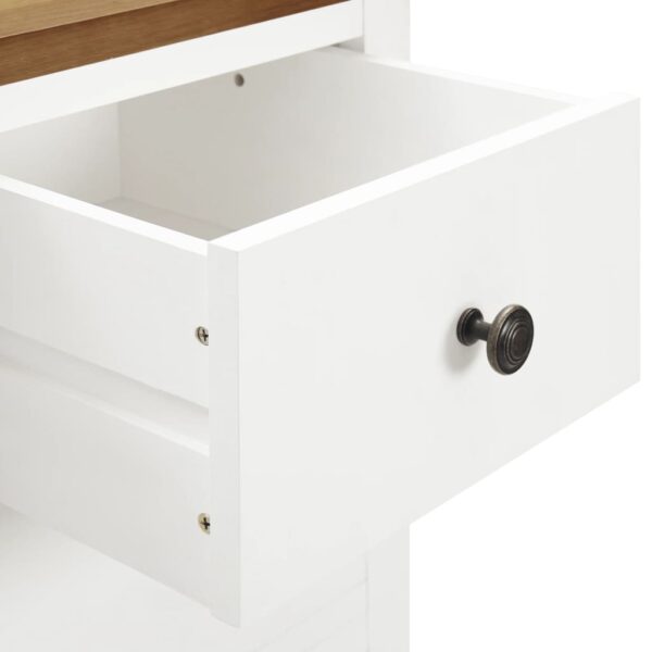 vidaXL Wardrobe 76x52x105 cm Solid Oak Wood - Image 7