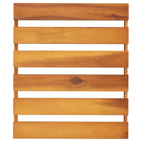 vidaXL 3-Tier Folding Shelf Brown 43x31x63 cm Solid Wood Acacia - Image 7