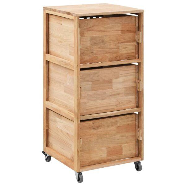 vidaXL Bathroom Cabinet 41x41x91 cm Solid Walnut Wood - Image 4