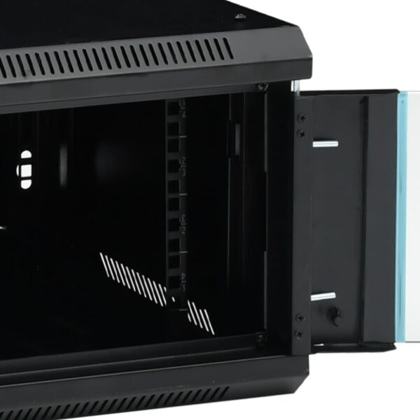 vidaXL 9U Wall Mounted Network Cabinet 19" IP20 600x450x510 mm - Image 7