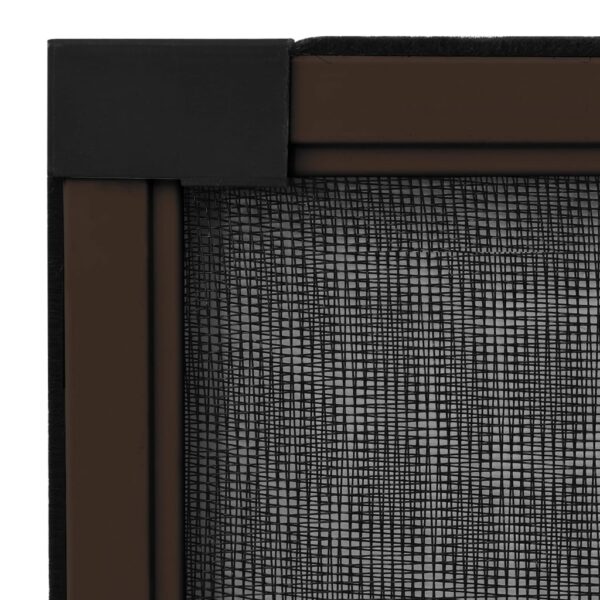 vidaXL Extendable Insect Screen for Windows Brown (75-143)x50 cm - Image 7