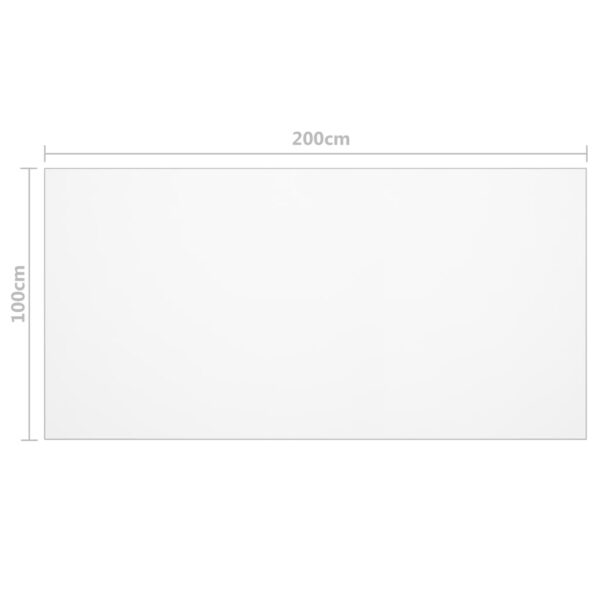 vidaXL Table Protector Transparent 200x100 cm 1.6 mm PVC - Image 6