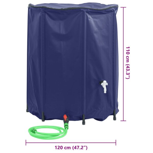 vidaXL Water Tank with Tap Foldable 1250 L PVC - Image 10