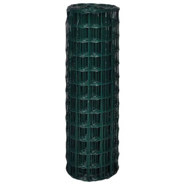 vidaXL Euro Fence Steel 25x1.2 m Green - Image 3