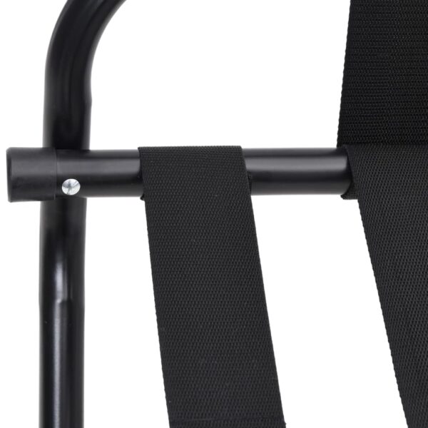 vidaXL Luggage Rack with Backrest Black 56x39x52 cm - Image 7