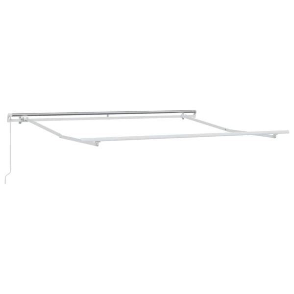 vidaXL Awning Manual White 3 x 2.5 m Metal - Image 2