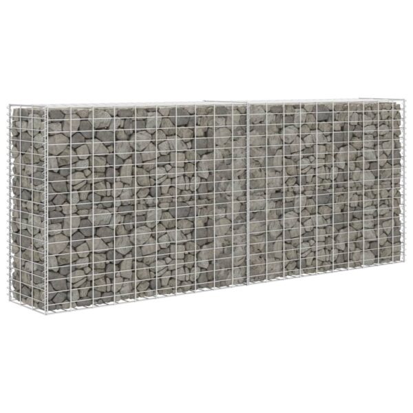 vidaXL Gabion Basket Galvanised Steel 85x30x200 cm - Image 1