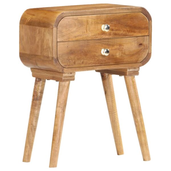 vidaXL Bedside Cabinet 43x30x58 cm Solid Mango Wood - Image 11