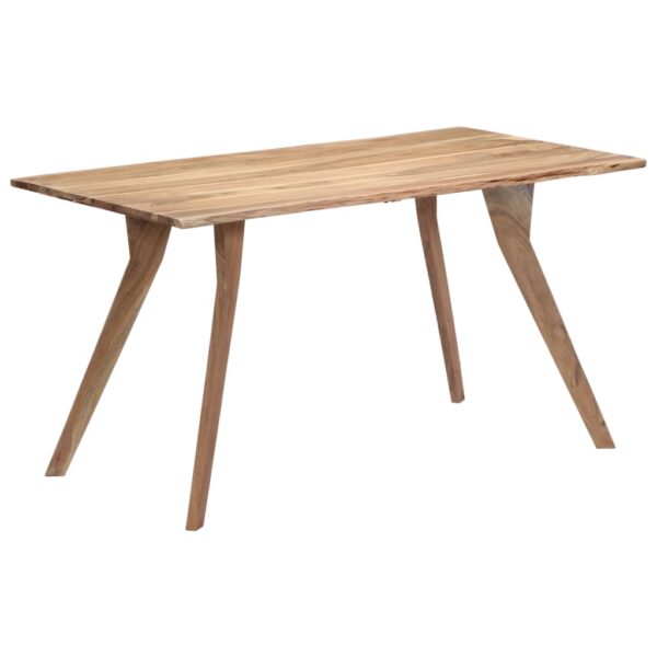 vidaXL Dining Table 140x80x76 cm Solid Acacia Wood - Image 12