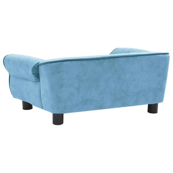 vidaXL Dog Sofa Turquoise 72x45x30 cm Plush - Image 4