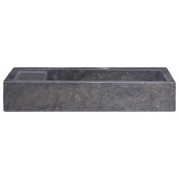 vidaXL Sink Black 58x39x10 cm Marble - Image 3