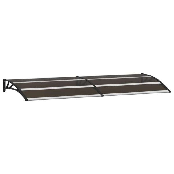 vidaXL Door Canopy Black 240x75 cm PC - Image 2