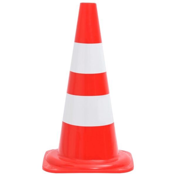 vidaXL Reflective Traffic Cones 20 pcs Red and White 50 cm - Image 3
